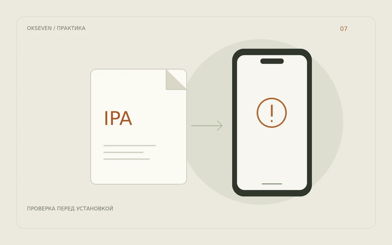 Почему IPA не устанавливается: совместимость, Apple ID и доступность — схема основных действий